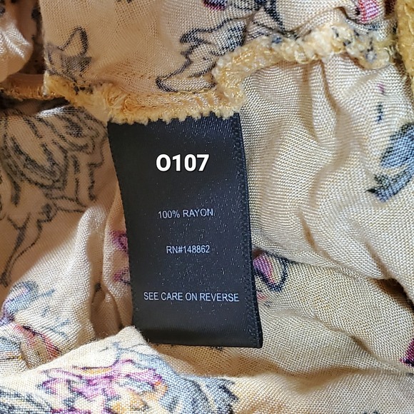 Torrid Yellow Floral Babydoll Cottage Boho Dress Mini Sz 2/2X Fairycore Party - Picture 6 of 8